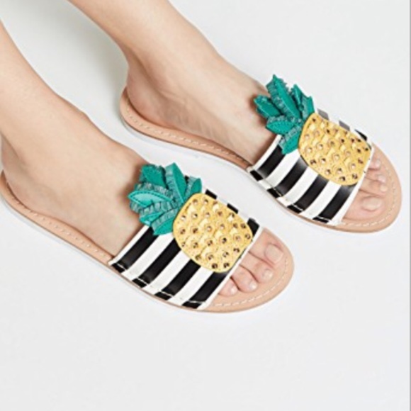 kate spade Shoes - Kate Spade Icarus Pineapple Slide, Size 7 NIB